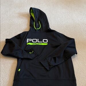 Polo by Ralph Lauren Black and Neon Green Hoodie